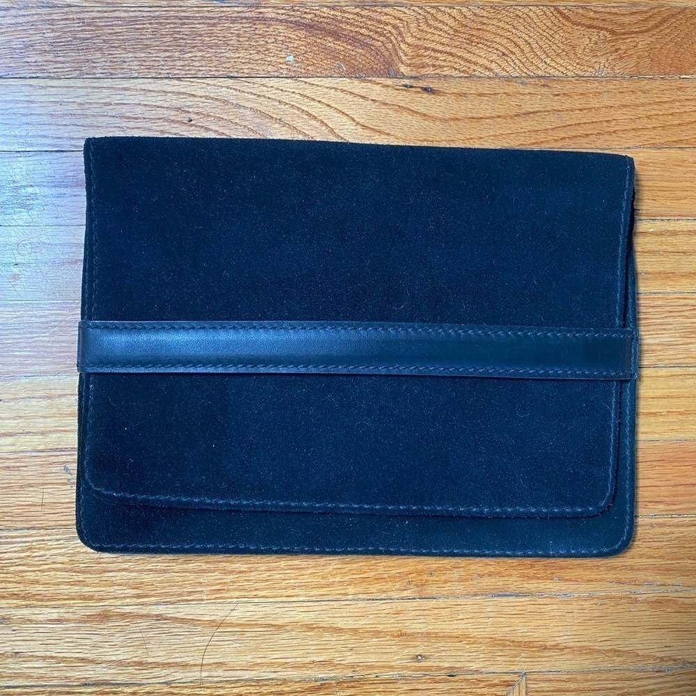 Madewell - The Albury Clutch Bag, Black Suede